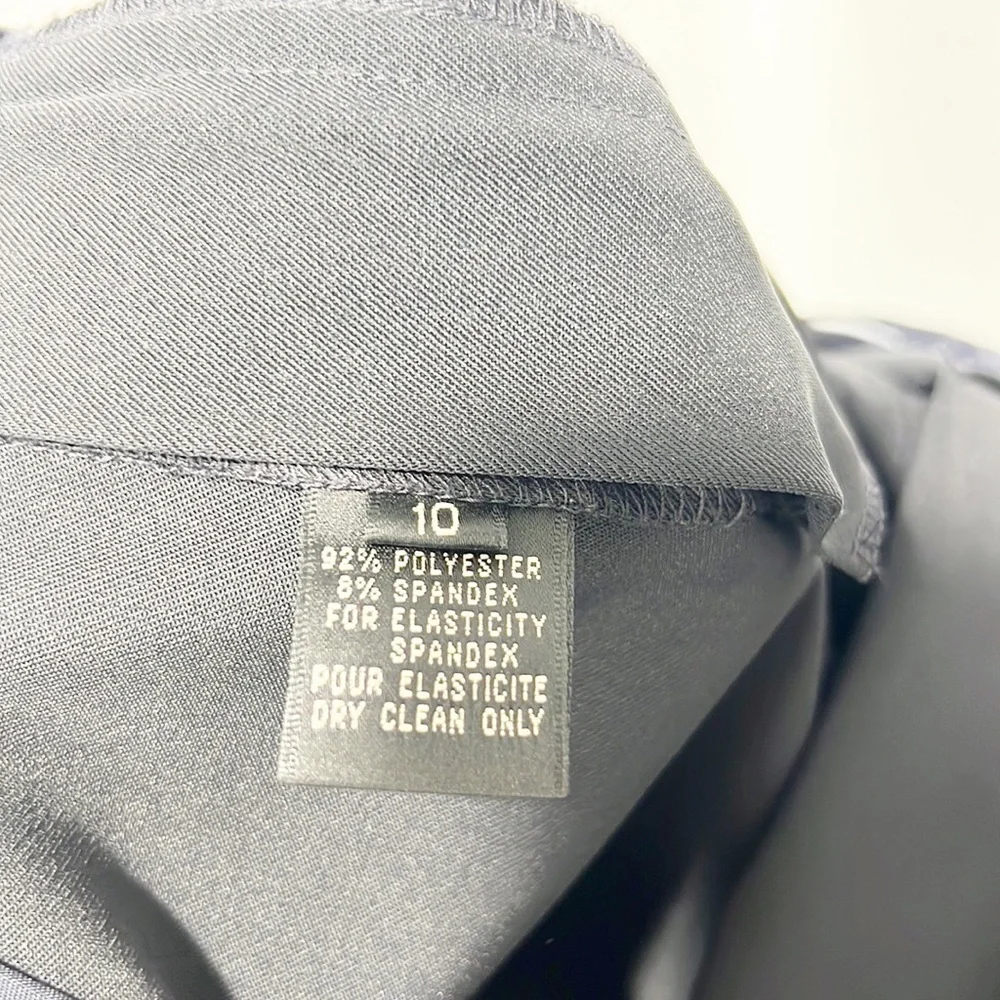 Ralph Lauren Black Label Straight Leg Dress Pants Navy Blue size 10